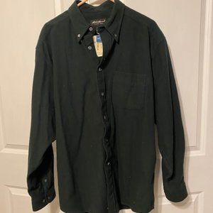 Eddie Bauer Flannel Shirt - NWT - Forest Green